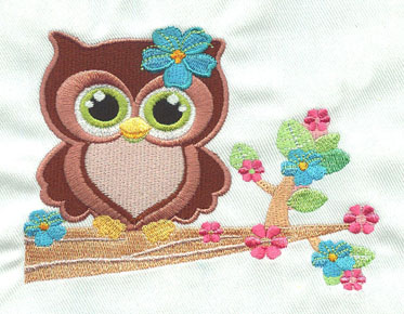 embroidery logo bird design